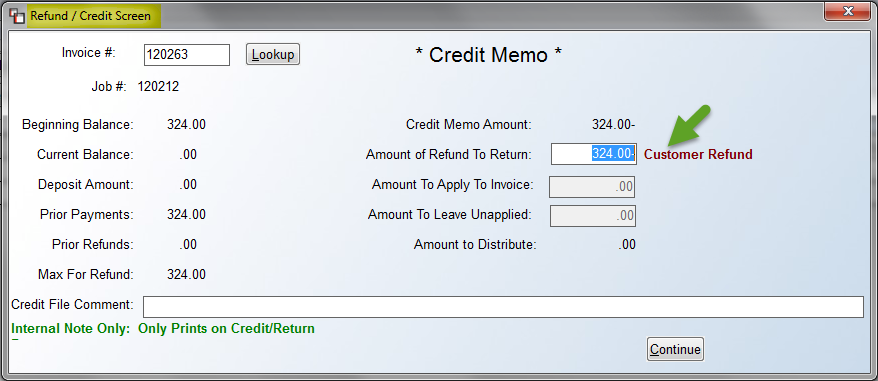 Credit Memo Processing